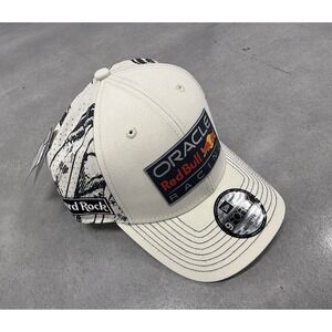 New Era 9FORTY Oracle Red Bull Racing F1 Hat Cream Hard Rock NWT